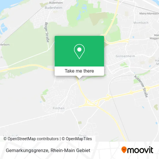 Карта Gemarkungsgrenze