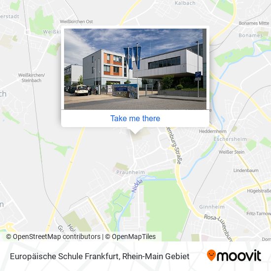 Europäische Schule Frankfurt map