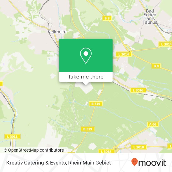 Kreativ Catering & Events map