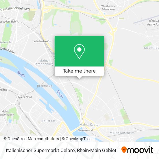 Italienischer Supermarkt Celpro map