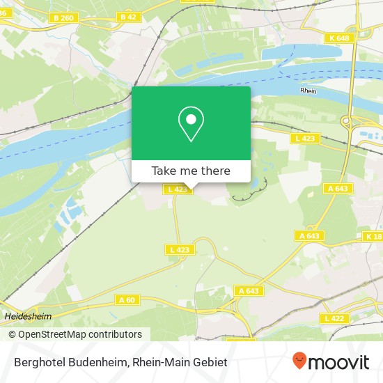 Berghotel Budenheim map