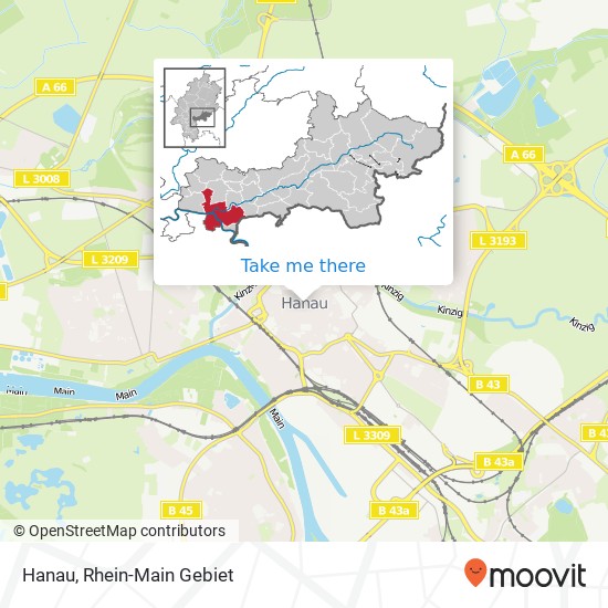 Hanau map