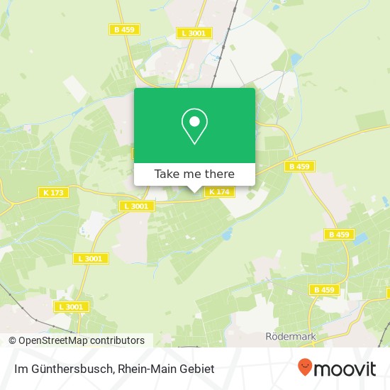 Im Günthersbusch map