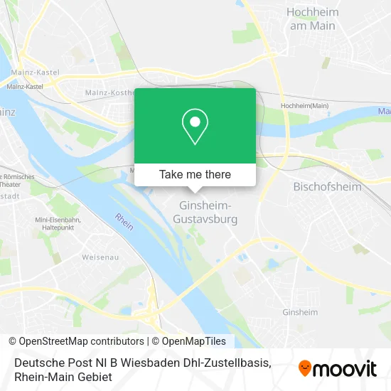 Карта Deutsche Post Nl B Wiesbaden Dhl-Zustellbasis