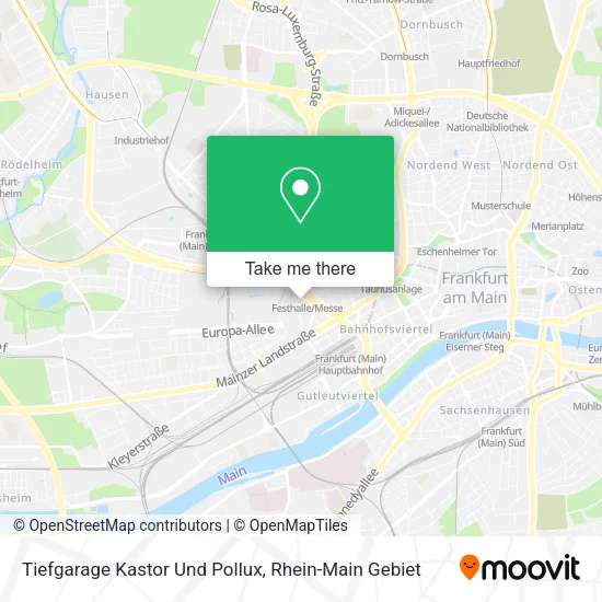 Карта Tiefgarage Kastor Und Pollux