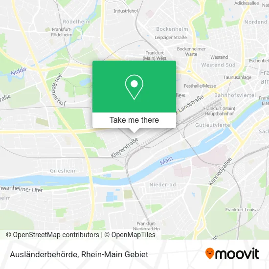 Карта Ausländerbehörde