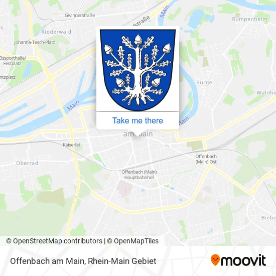 Карта Offenbach am Main