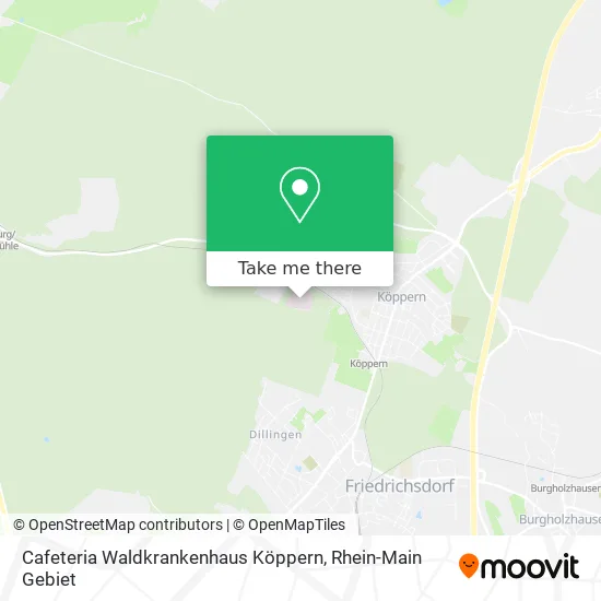 Карта Cafeteria Waldkrankenhaus Köppern