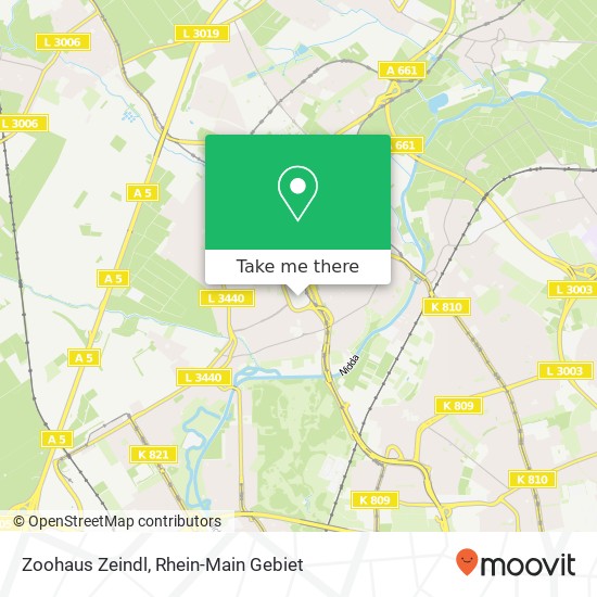 Zoohaus Zeindl map