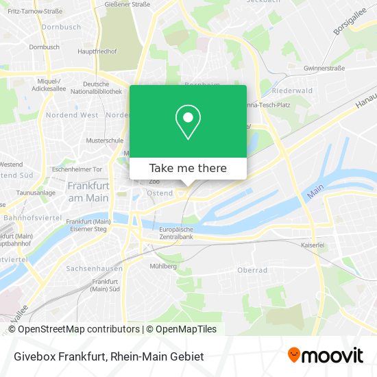 Givebox Frankfurt map