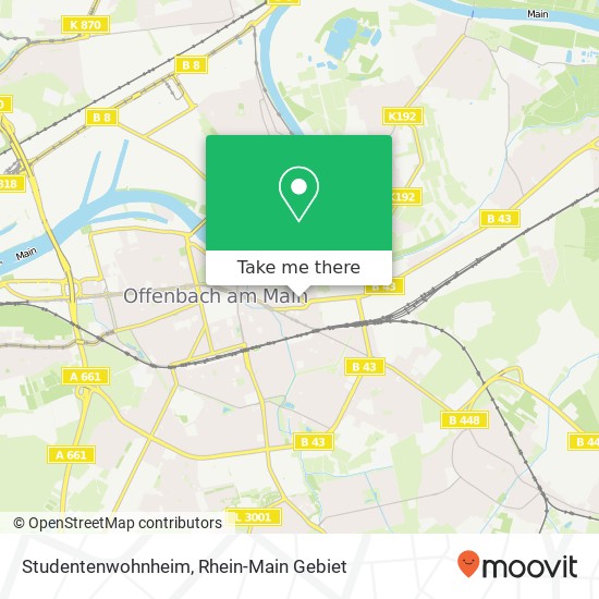 Studentenwohnheim map