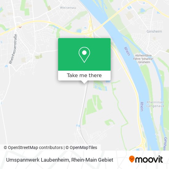 Umspannwerk Laubenheim map