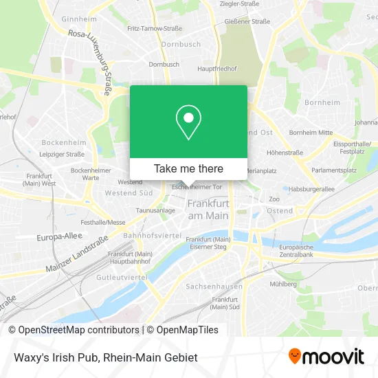 Карта Waxy's Irish Pub
