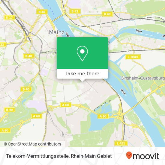 Карта Telekom-Vermittlungsstelle