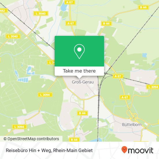 Карта Reisebüro Hin + Weg