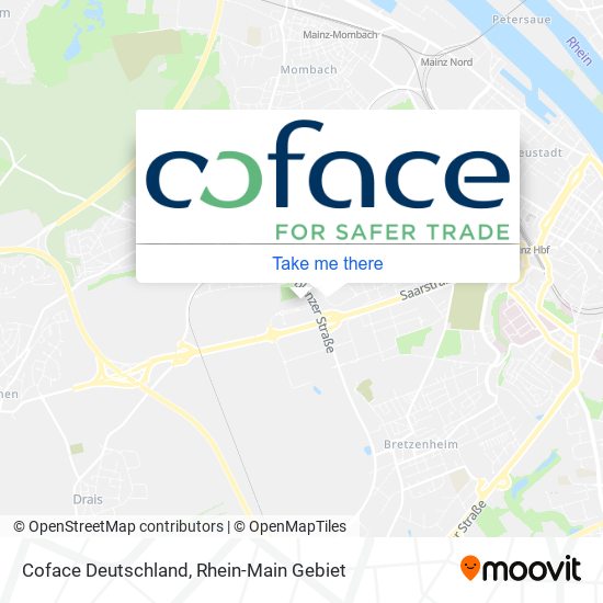 Coface Deutschland map