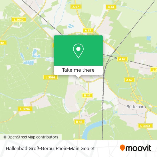 Hallenbad Groß-Gerau map