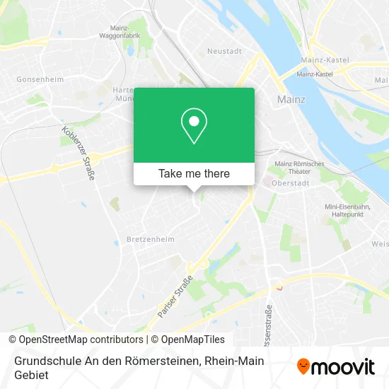 Карта Grundschule An den Römersteinen