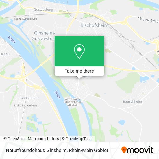 Naturfreundehaus Ginsheim map