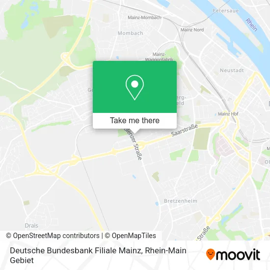 Карта Deutsche Bundesbank Filiale Mainz