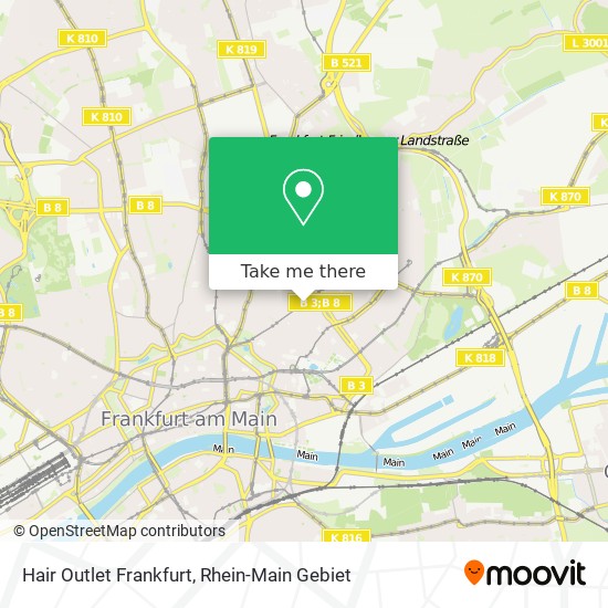 Hair Outlet Frankfurt map