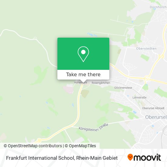 Frankfurt International School map