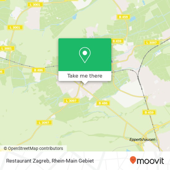 Restaurant Zagreb map