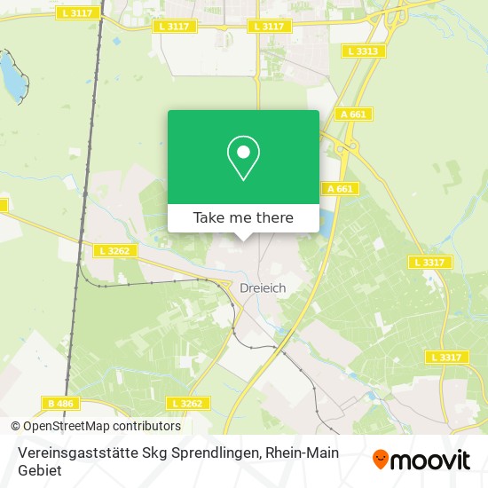 Vereinsgaststätte Skg Sprendlingen map