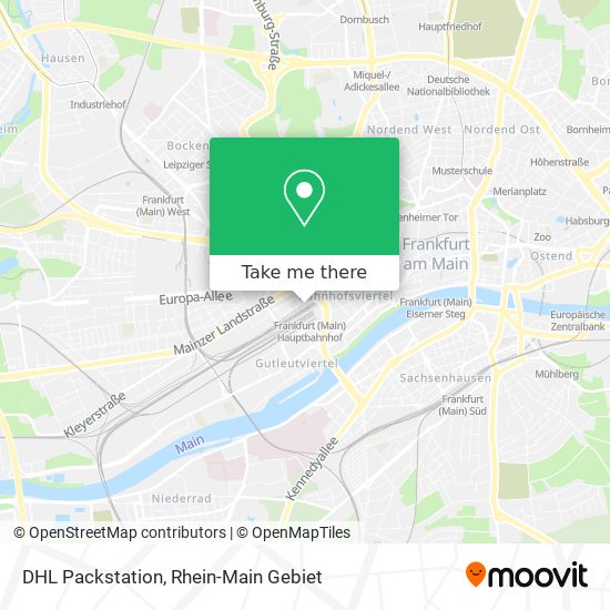 DHL Packstation map