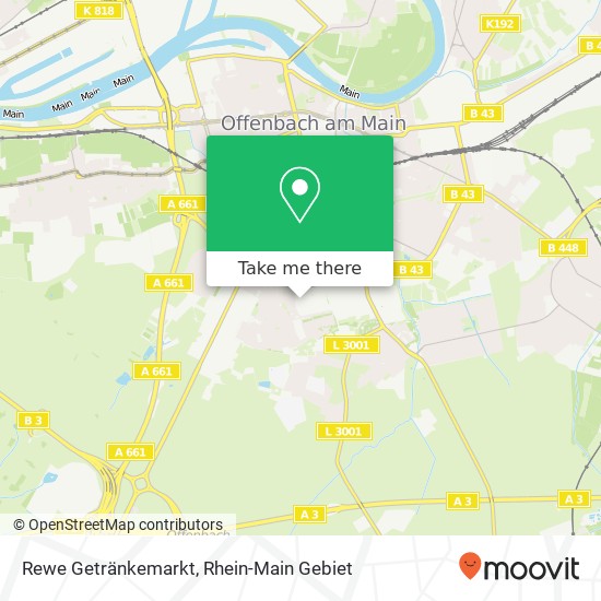 Rewe Getränkemarkt map