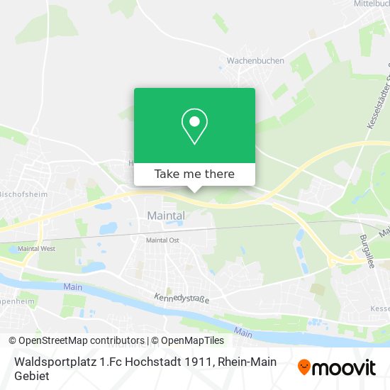 Waldsportplatz 1.Fc Hochstadt 1911 map