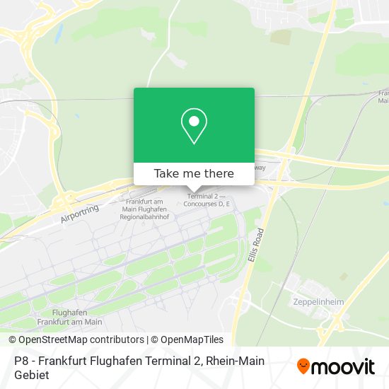 P8 - Frankfurt Flughafen Terminal 2 map