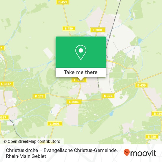 Карта Christuskirche – Evangelische Christus-Gemeinde