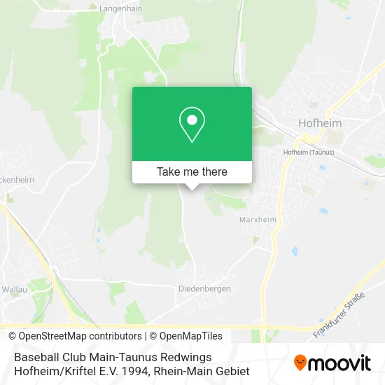 Карта Baseball Club Main-Taunus Redwings Hofheim / Kriftel E.V. 1994