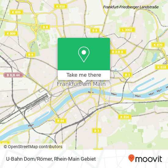 U-Bahn Dom/Römer map