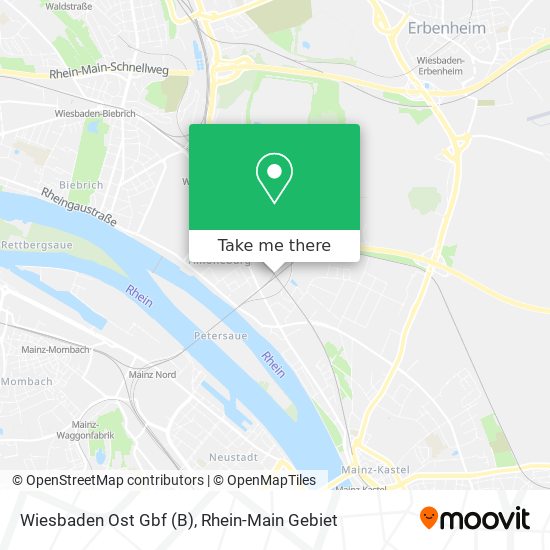 Wiesbaden Ost Gbf (B) map