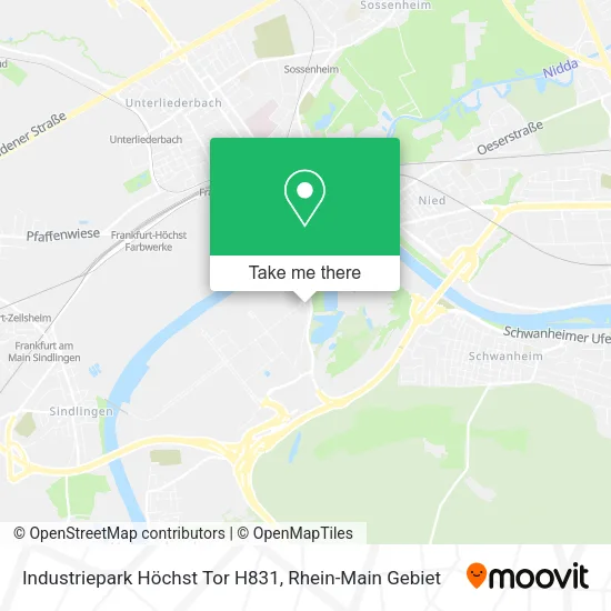 Карта Industriepark Höchst Tor H831