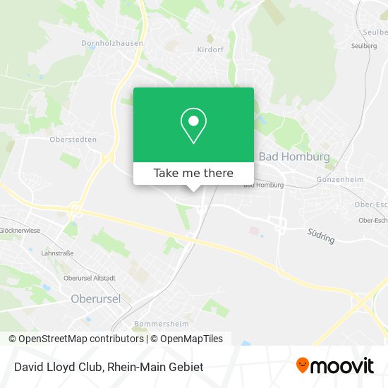 Карта David Lloyd Club