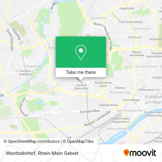 Карта Westbahnhof