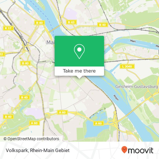 Volkspark map