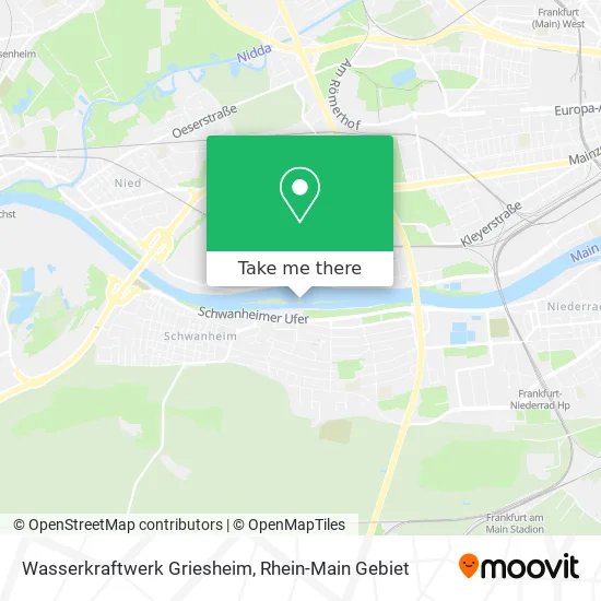 Wasserkraftwerk Griesheim map