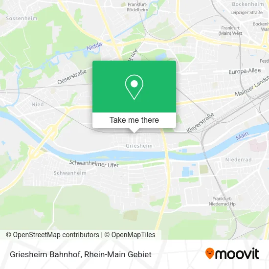 Griesheim Bahnhof map