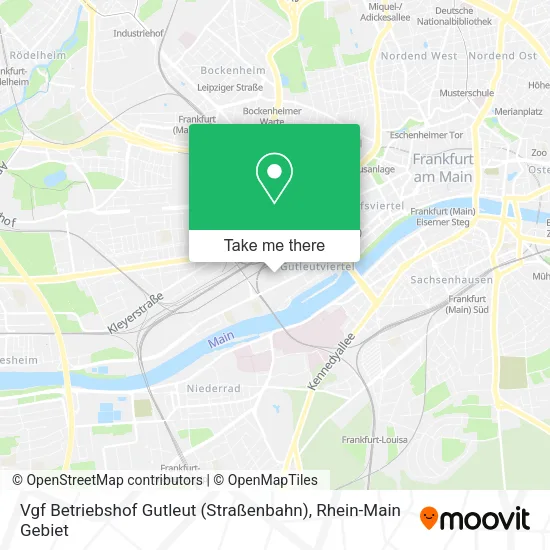 Карта Vgf Betriebshof Gutleut (Straßenbahn)