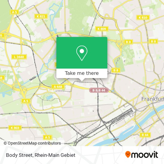 Body Street map