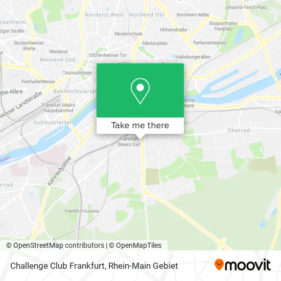 Карта Challenge Club Frankfurt