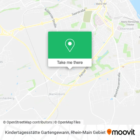 Карта Kindertagesstätte Gartengewann