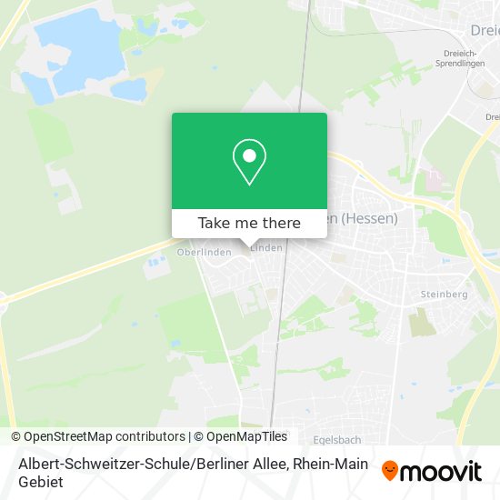 Карта Albert-Schweitzer-Schule / Berliner Allee