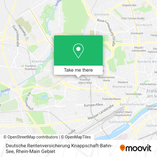 Карта Deutsche Rentenversicherung Knappschaft-Bahn-See