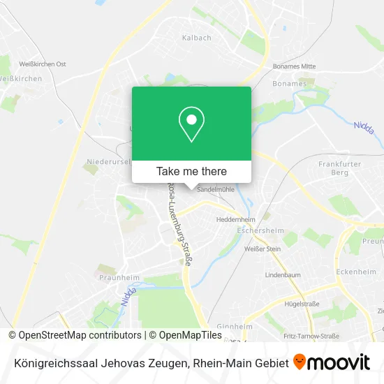 Карта Königreichssaal Jehovas Zeugen