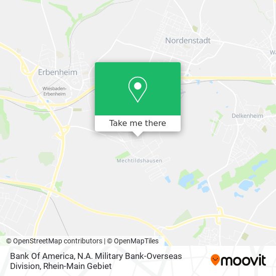 Bank Of America, N.A. Military Bank-Overseas Division map